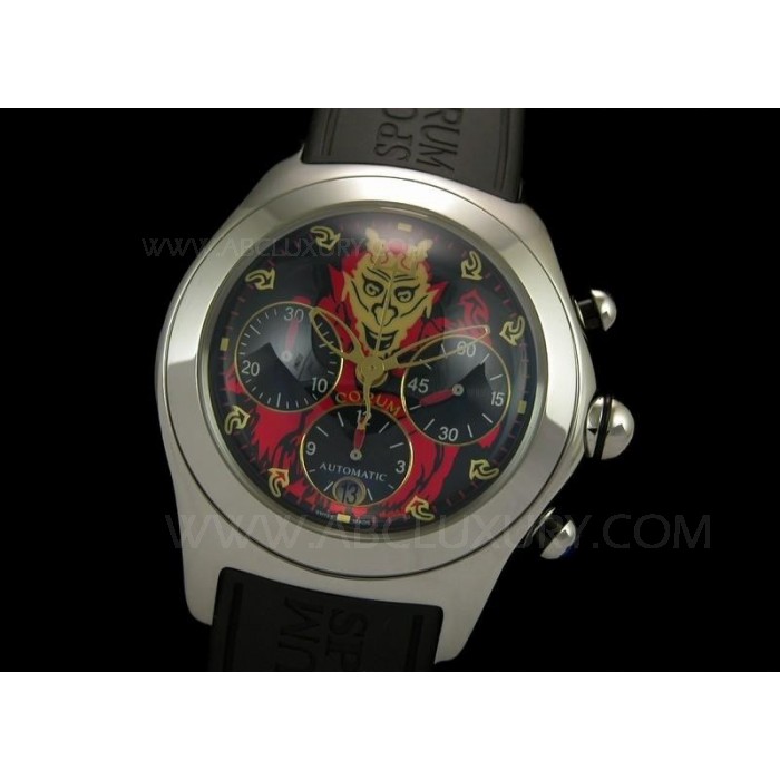 R plique Corum Bubble Joker Montre chronographe Lucifer graphique